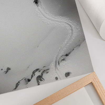Premium wall art Perfect motion geometry, sport dynamics, winter scene