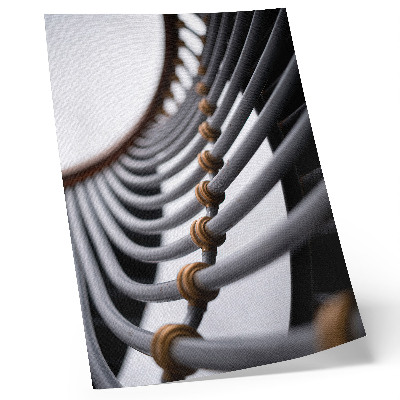 Poster Pipe curves metal structure space design