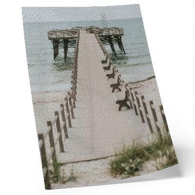 Art print A minimalist pier straight into the sea