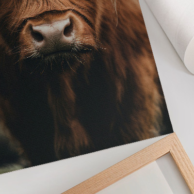 Art print Animal portrait fur rustic atmosphere detail
