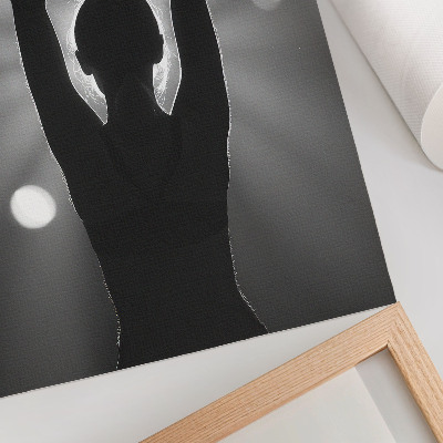 Decorative poster A strong silhouette against the rays of light