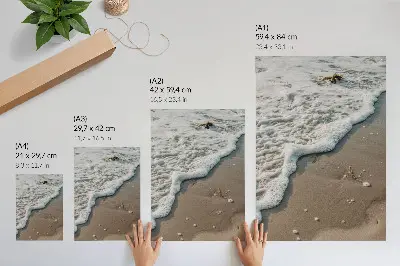 Premium wall art sand, water, delicacy, and harmony design