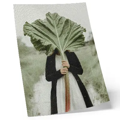 Premium wall art the mystery of nature featuring leaf and figure