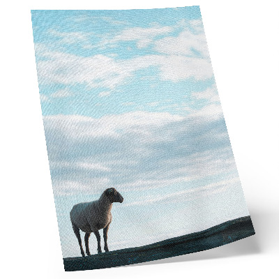 Decorative poster Sky clouds sheep deep silence peace