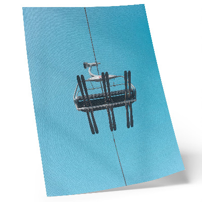 Art print Cable car against the blue sky