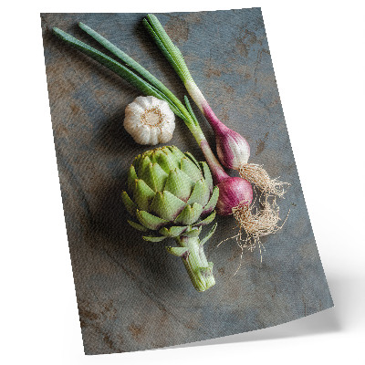 Premium wall art A rustic vegetable composition, charming and fresh