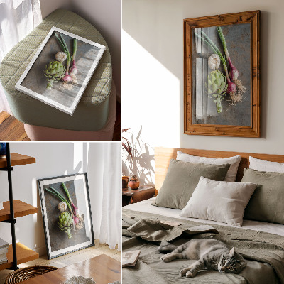 Premium wall art A rustic vegetable composition, charming and fresh