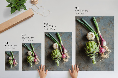 Premium wall art A rustic vegetable composition, charming and fresh