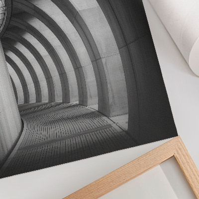 Poster Futuristic space black and white elegance