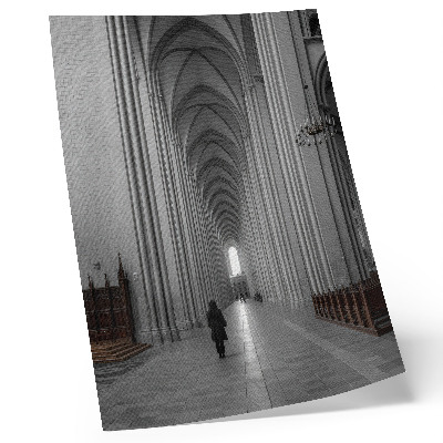 Poster Gothic architecture with majestic columns