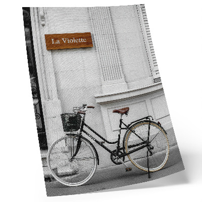 Premium wall art Elegant bicycle and classic architecture