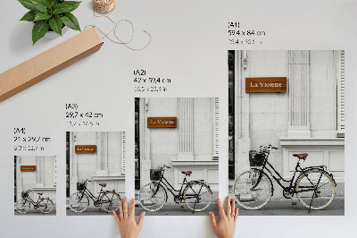 Premium wall art Elegant bicycle and classic architecture