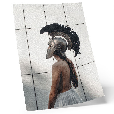 Premium wall art Figure in a helmet, classic realistic style