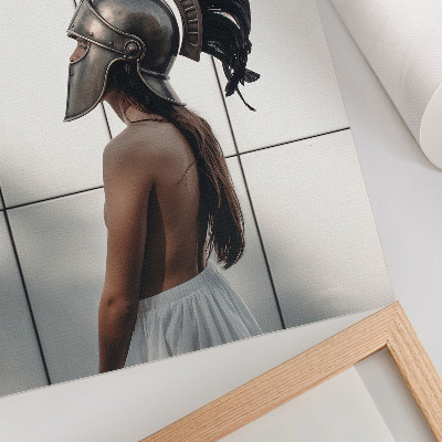 Premium wall art Figure in a helmet, classic realistic style