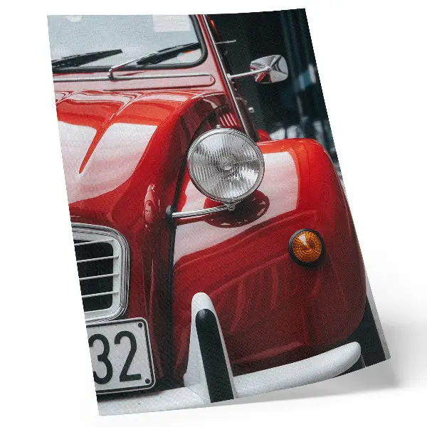 Premium wall art classic car with expressive details and a retro atmosphere