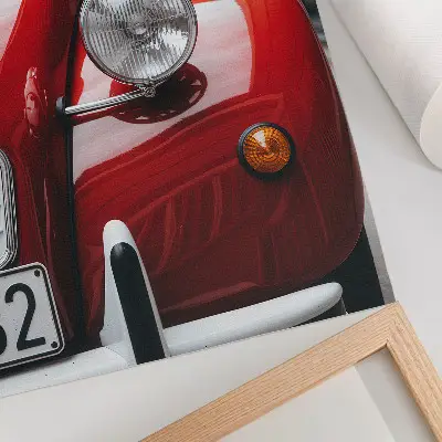 Premium wall art classic car with expressive details and a retro atmosphere