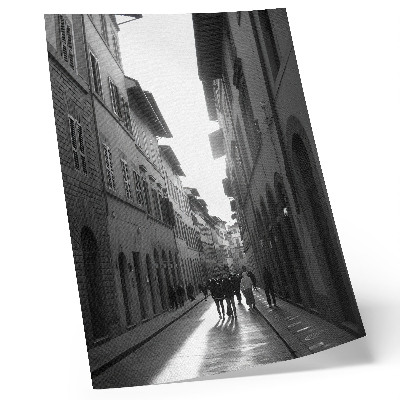 Decorative poster The monochromatic charm of a historic street