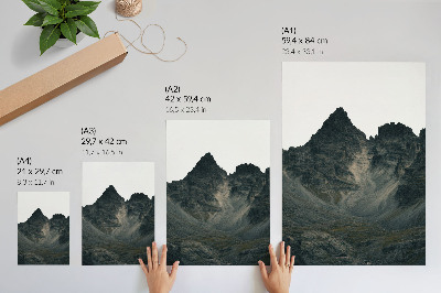 Poster Majestic mountain peaks, raw nature