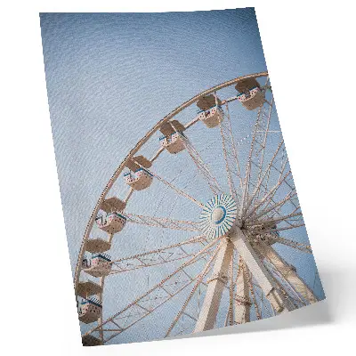 Poster a circle against the sky in a design of elegance, harmony, and simplicity