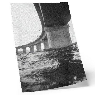 Art print Minimalism bridge architecture modernity