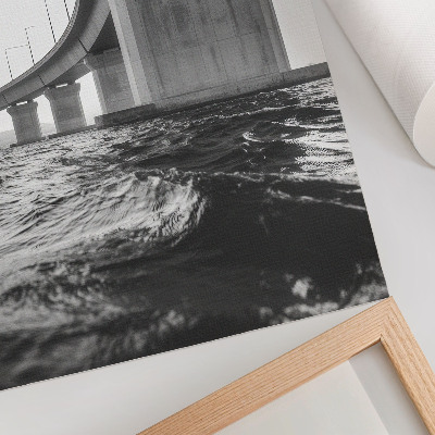 Art print Minimalism bridge architecture modernity