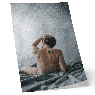 Premium wall art Minimalist nude in shades of gray