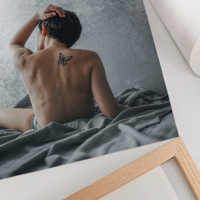 Premium wall art Minimalist nude in shades of gray