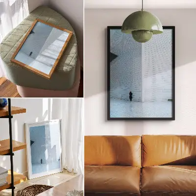 Geometric pattern wall art poster impressive wall design