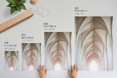 Poster Elegant vaults, arches, symmetry, luminous space