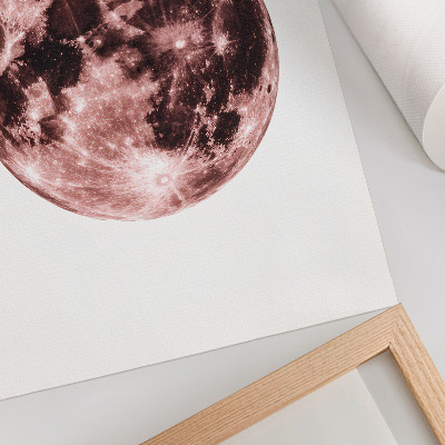 Poster Dominance of warm shades details of the moon