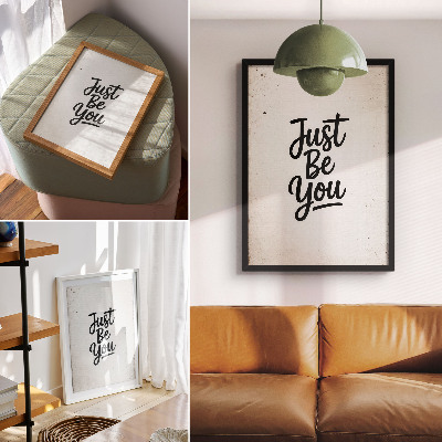 Art print Minimalism, elegance, motivation, black and white contrast
