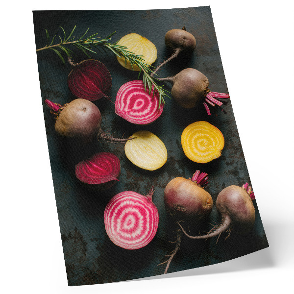 Premium wall art Beetroot and rosemary natural warm shades
