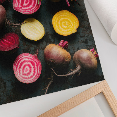 Premium wall art Beetroot and rosemary natural warm shades