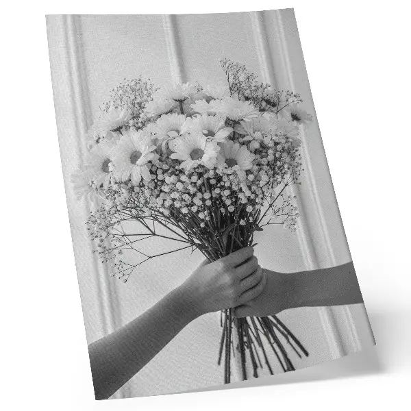 Premium wall art delicate minimalist flowers with an elegant and subtle design