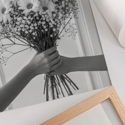 Premium wall art Delicate flowers minimalism elegance subtlety