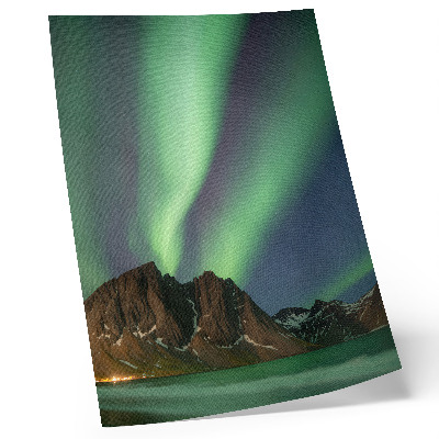 Premium wall art Magical sky, green light, impressive mountains