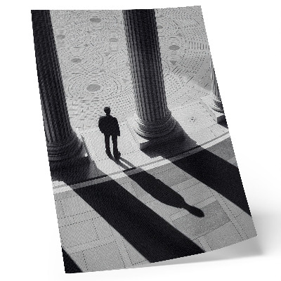 Decorative poster Minimalist architecture column shadows