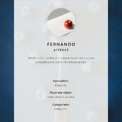 Premium wall art Blueberries on a spoon on a blue background, elegance