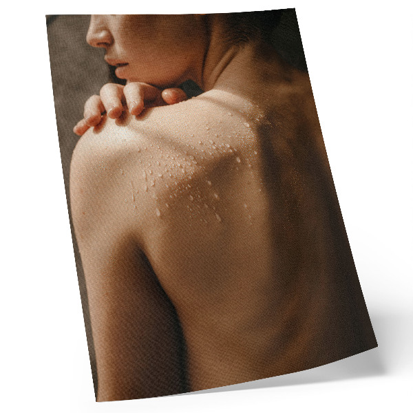 Premium wall art Skin drops of water natural elegance
