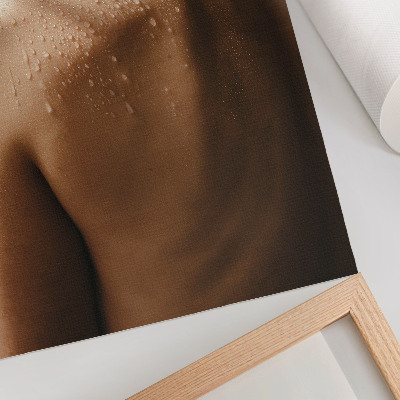 Premium wall art Skin drops of water natural elegance