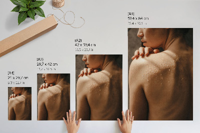Premium wall art Skin drops of water natural elegance