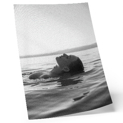 Decorative poster Black and white aesthetic, minimalist style, elegance