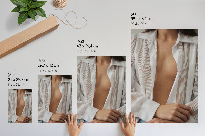 Poster A harmonious, sensual composition of delicate lines