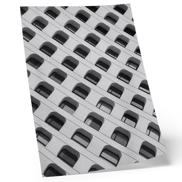 Poster A minimalist facade full of repeating shapes