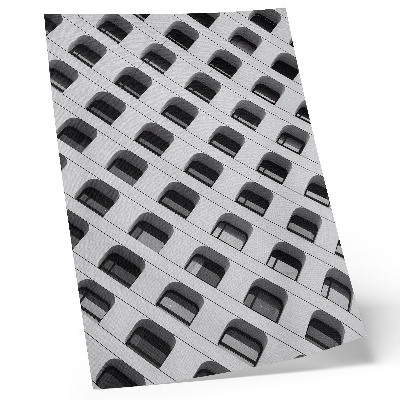 Poster A minimalist facade full of repeating shapes