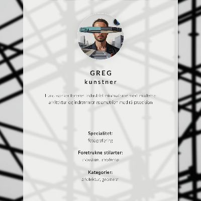 Poster A minimalist facade full of repeating shapes