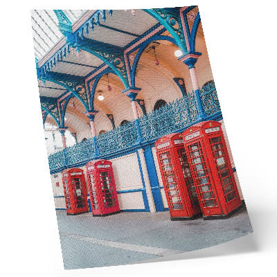Premium wall art Red booths, elegant passage, rich ornaments