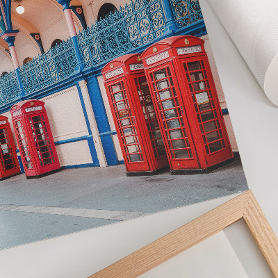 Premium wall art Red booths, elegant passage, rich ornaments