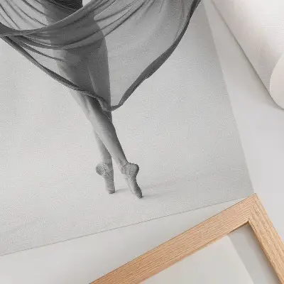 Dance Elegance Movement Poster black and white sophistication
