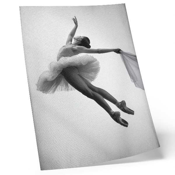 Art print A ballerina in motion with grace and lightness